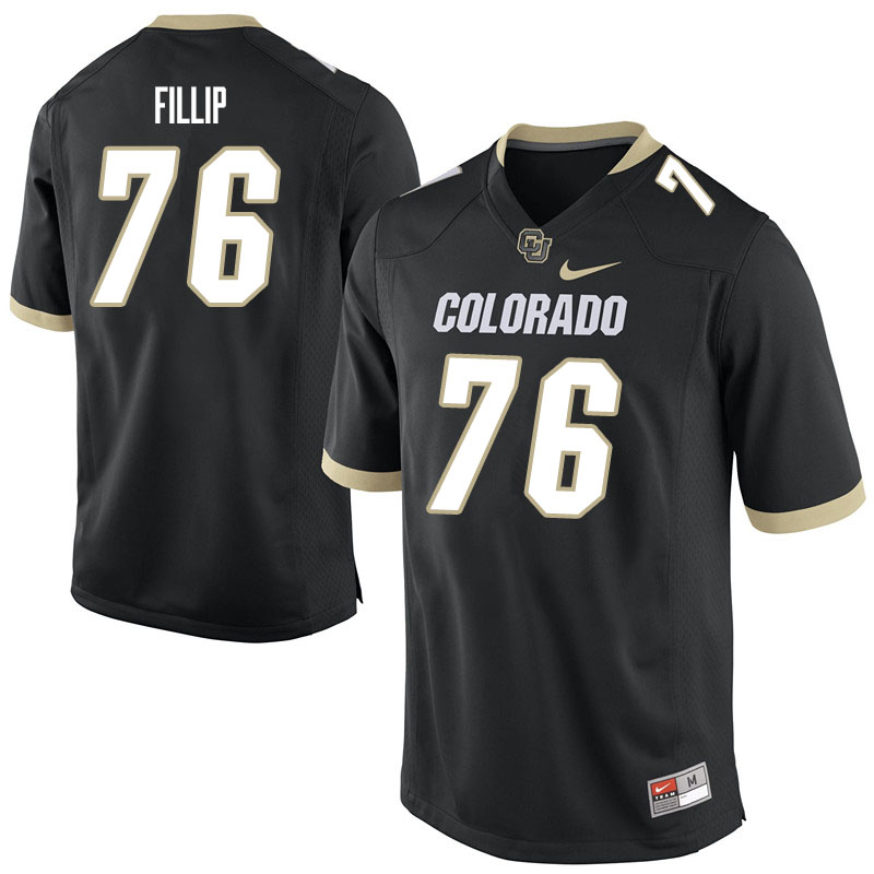 Men #76 Frank Fillip Colorado Buffaloes College Football Jerseys Sale-Black - Click Image to Close